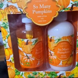Pumpkin scented hand soap and lotion nwot